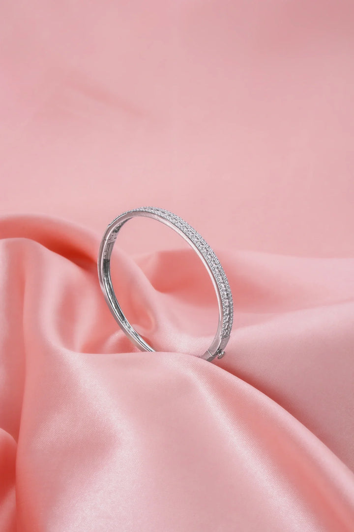 Vòng Tay Hạt Tấm To Nhỏ Đính Đá CZ Kiểu Ý 750 Bảo Tín K&K