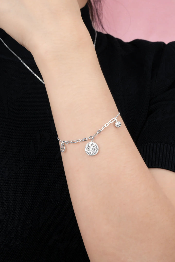 Lắc Tay Charm Trái Chanh 3D Không Đính Đá Kiểu Ý 750 Bảo Tín K&K