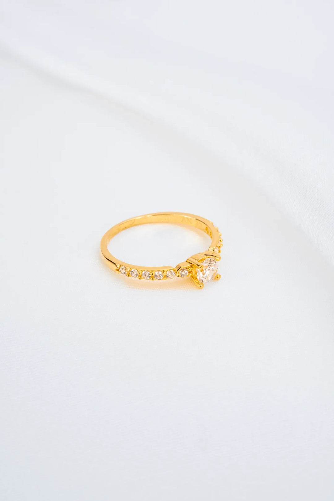 Nhẫn Kiểu Cổ Điển Vàng 16K đính đá CZ Bảo Tín K&K