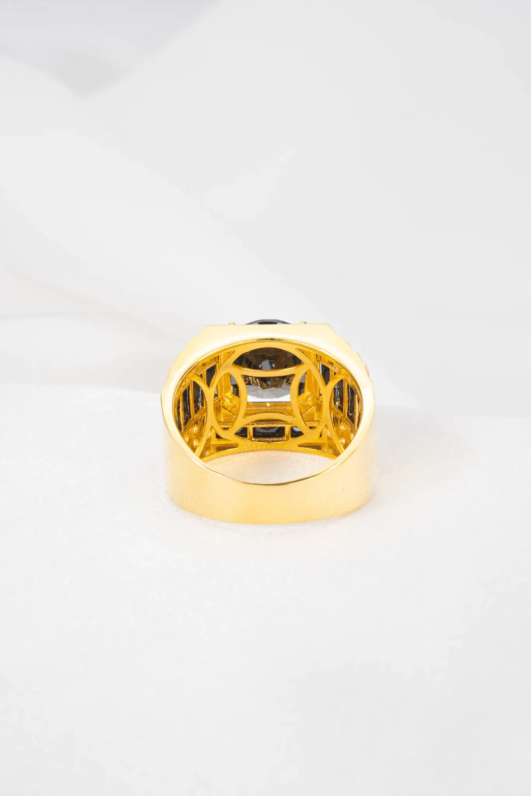 Nhẫn Nam Đá Đen Vàng 16K đính đá CZ Bảo Tín K&K