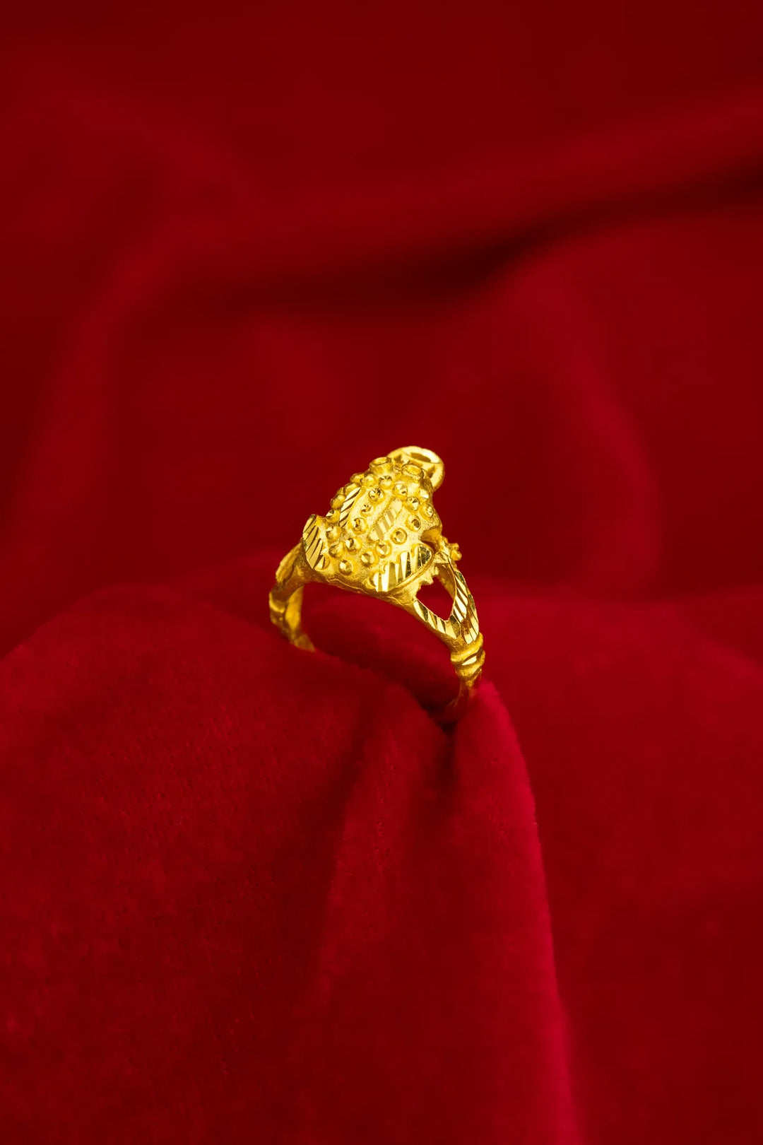 Nhẫn Con Cóc Đồng Tiền Vàng 23K Bảo Tín K&K