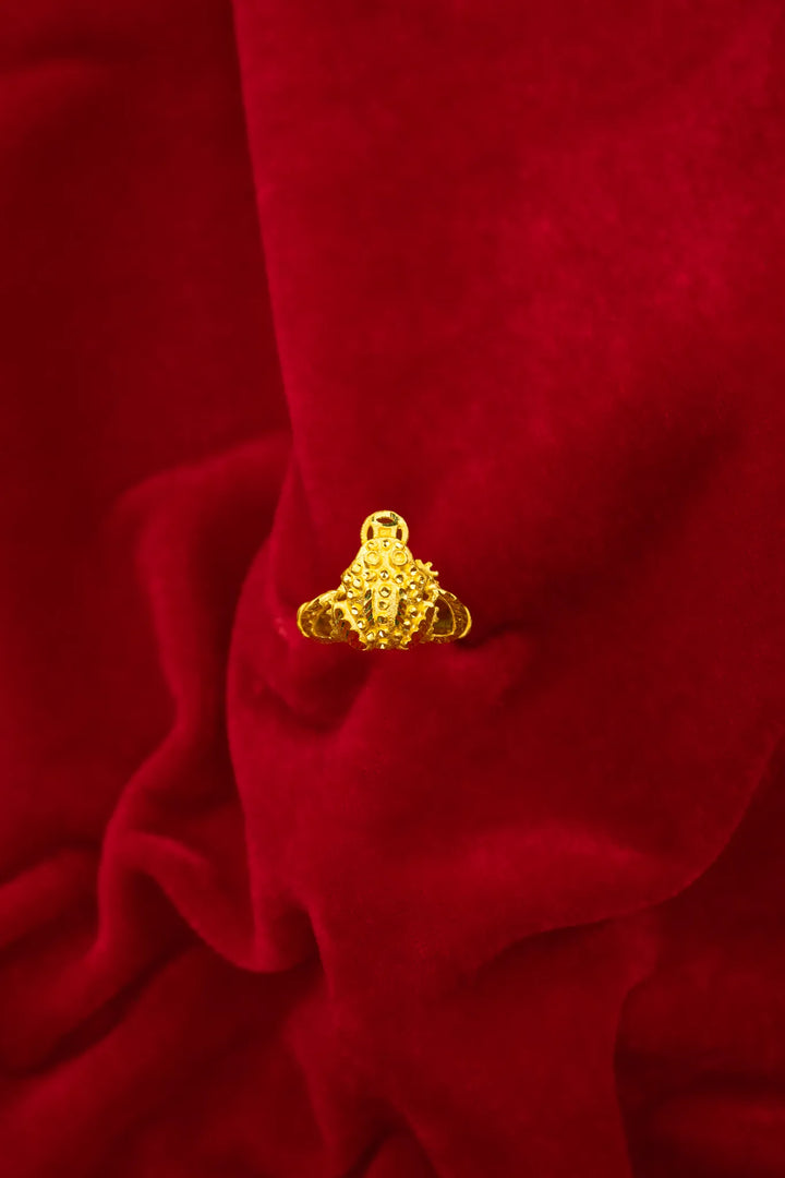 Nhẫn Con Cóc Đồng Tiền Vàng 23K Bảo Tín K&K