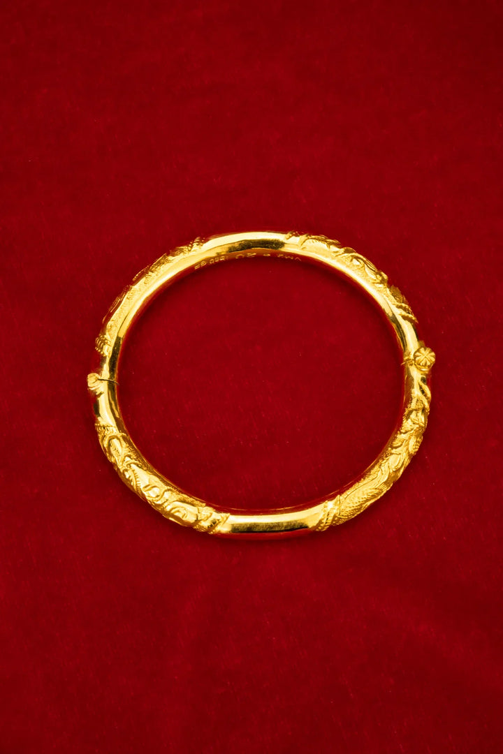 Vòng Tay Chạm Khắc Rồng Vàng 23K Bảo Tín K&K