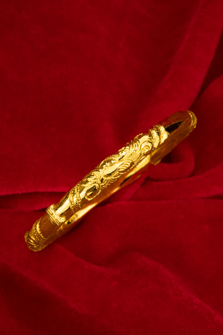 Vòng Tay Chạm Khắc Rồng Vàng 23K Bảo Tín K&K