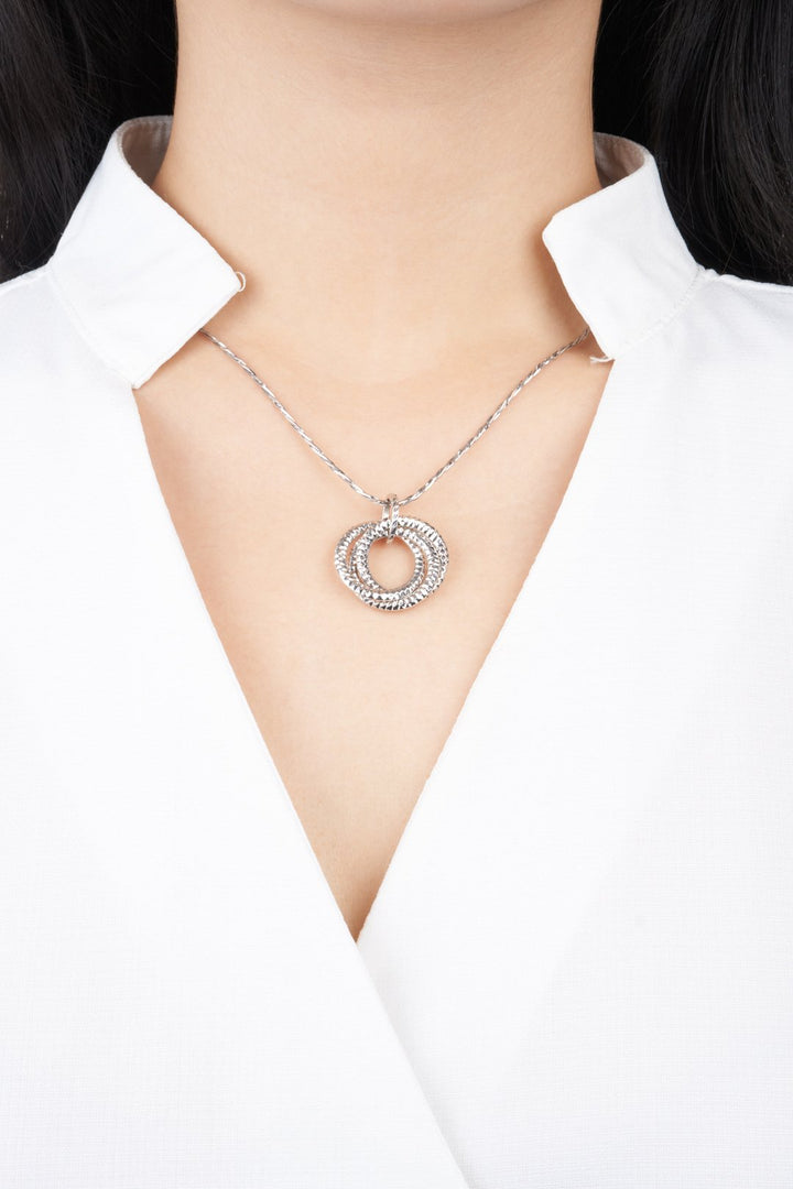 Dây chuyền trắng mì xoắn Bảo Tín K&K Vàng kiểu Ý 750