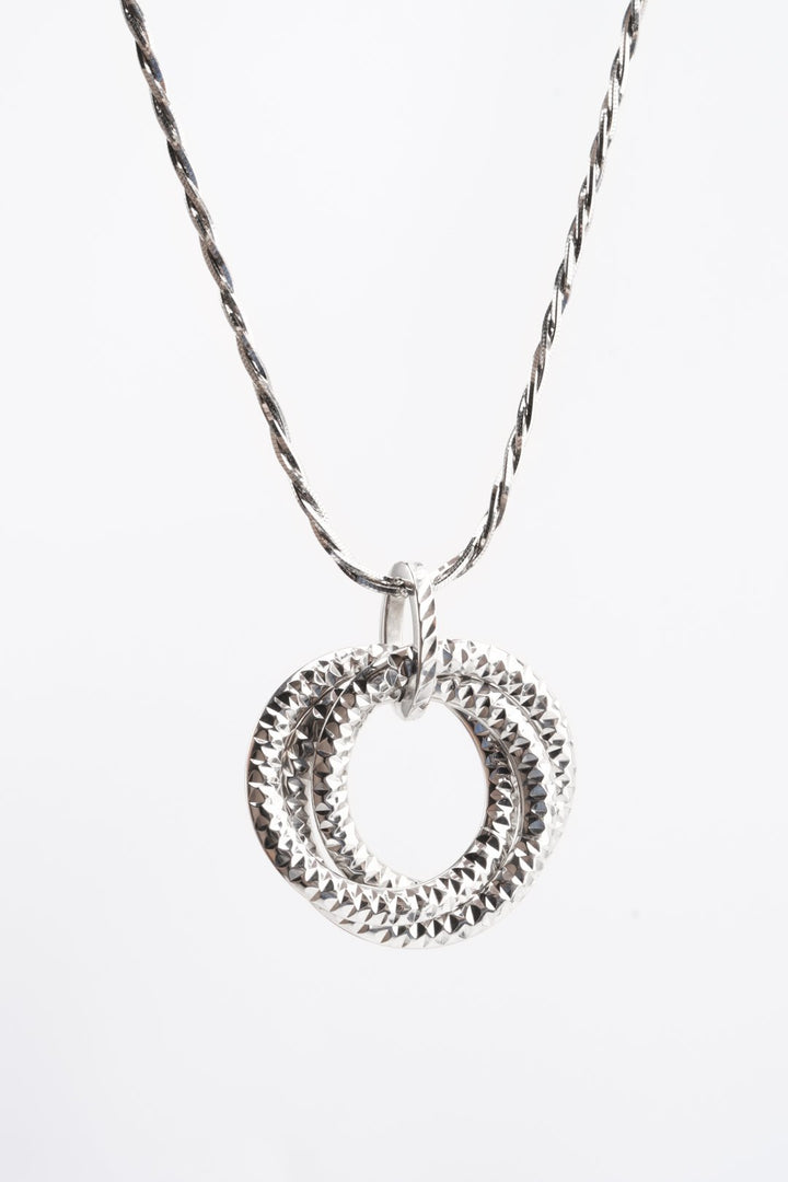 Mặt dây chuyền trắng kiểu Bảo Tín K&K Vàng kiểu Ý 750