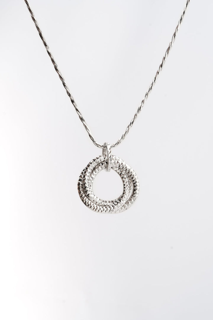 Mặt dây chuyền trắng kiểu Bảo Tín K&K Vàng kiểu Ý 750