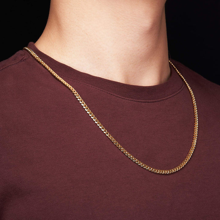 Dây chuyền vàng khoen lật Bảo Tín K&K Vàng 18K