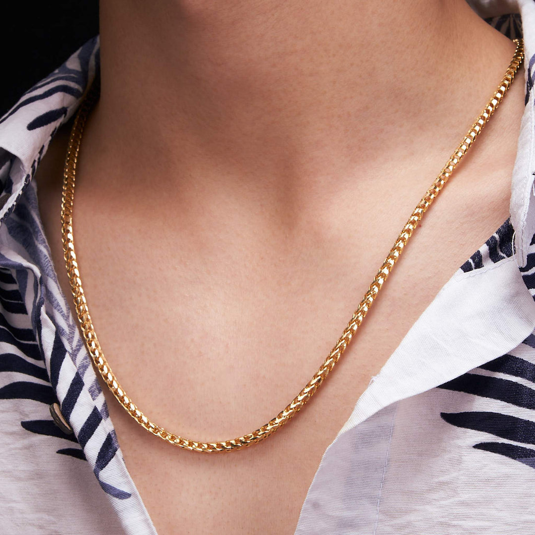 Dây chuyền vàng bông dừa Bảo Tín K&K Vàng 14K