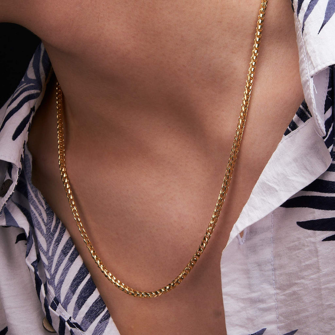 Dây chuyền vàng bông dừa Bảo Tín K&K Vàng 14K