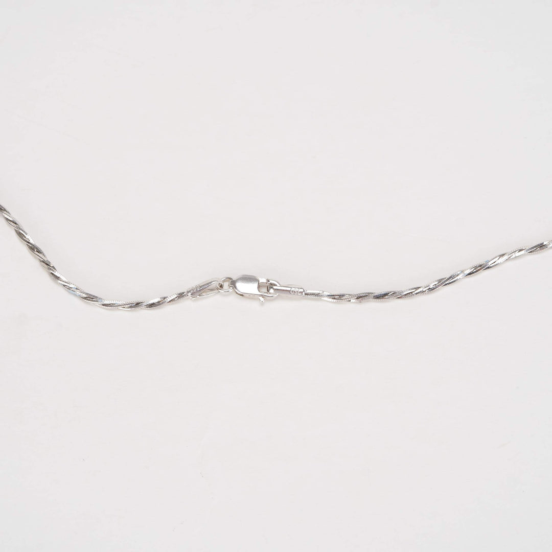 Dây chuyền trắng mì xoắn Bảo Tín K&K Vàng kiểu Ý 750