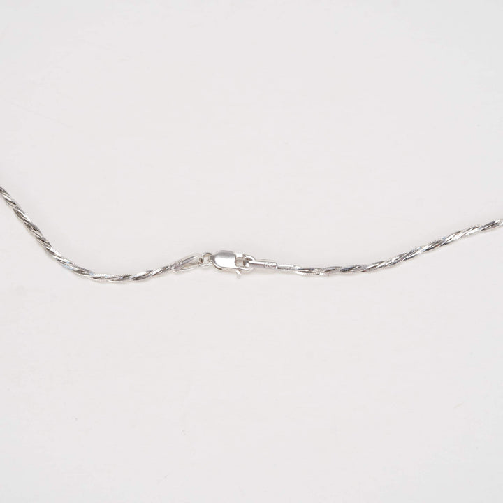 Dây chuyền trắng mì xoắn Bảo Tín K&K Vàng kiểu Ý 750