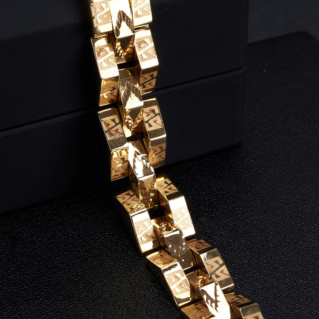 Lắc vàng mái nhà Bảo Tín K&K Vàng 14K