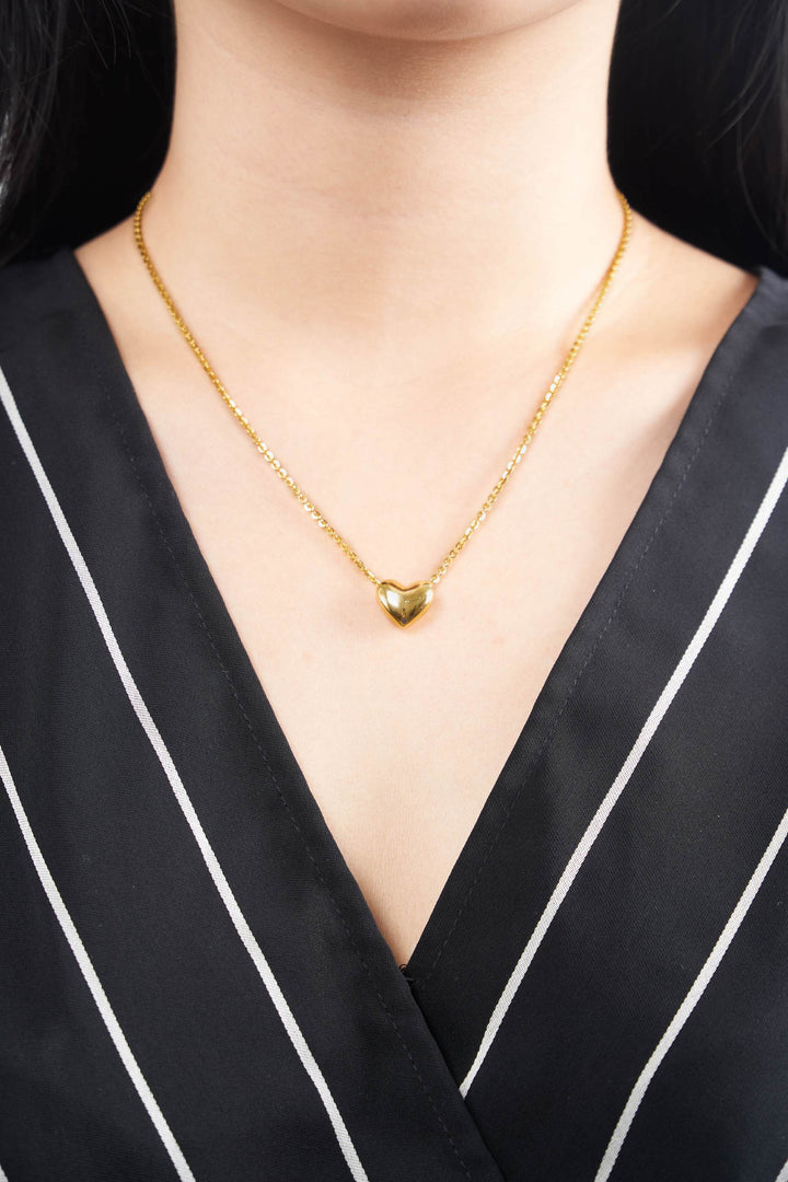 Mặt dây chuyền vàng trái tim Bảo Tín K&K Vàng 18K