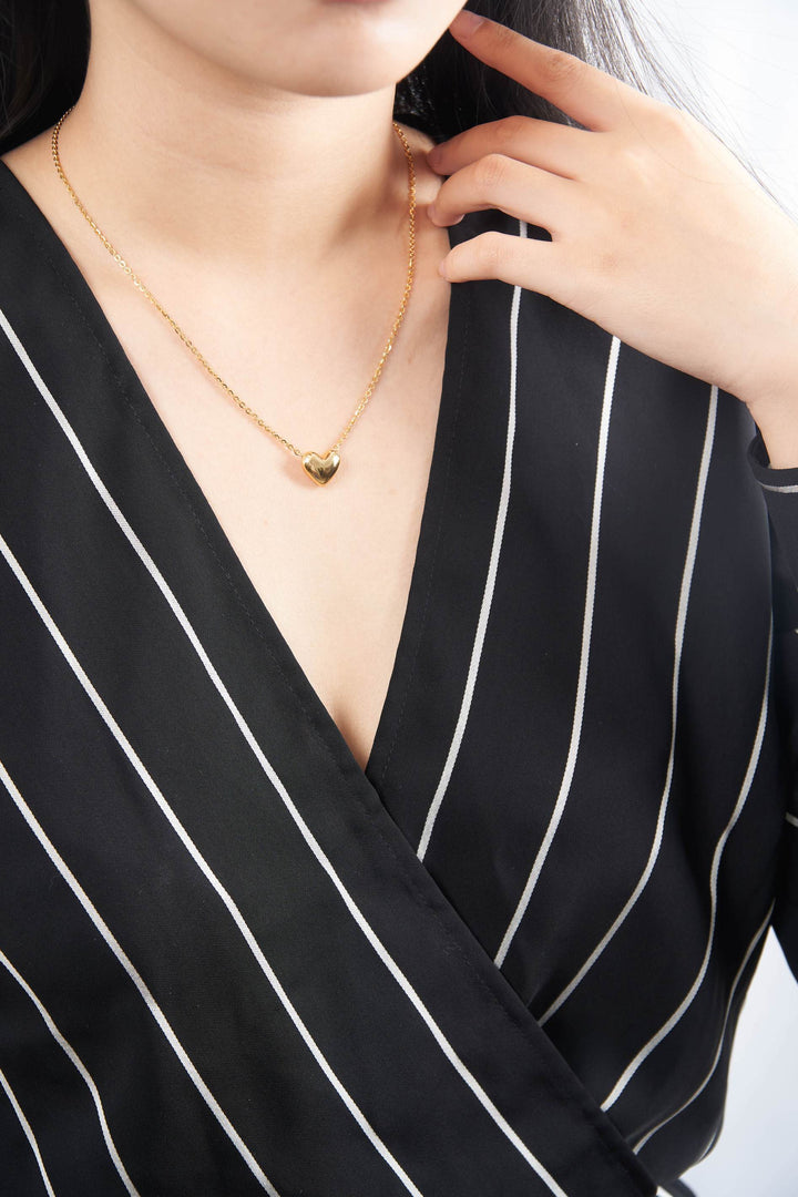 Mặt dây chuyền vàng trái tim Bảo Tín K&K Vàng 18K