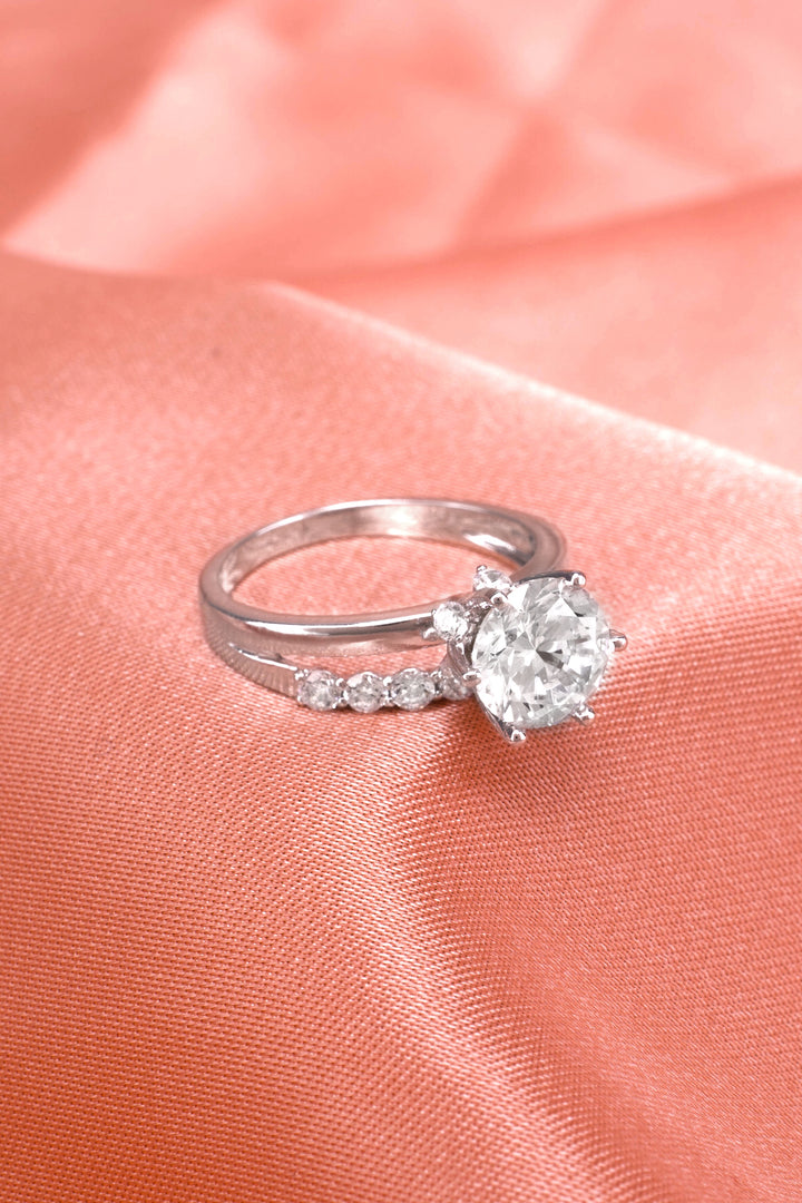 Nhẫn cầu hôn Bảo Tín K&K Vàng kiểu Ý 750 Darling