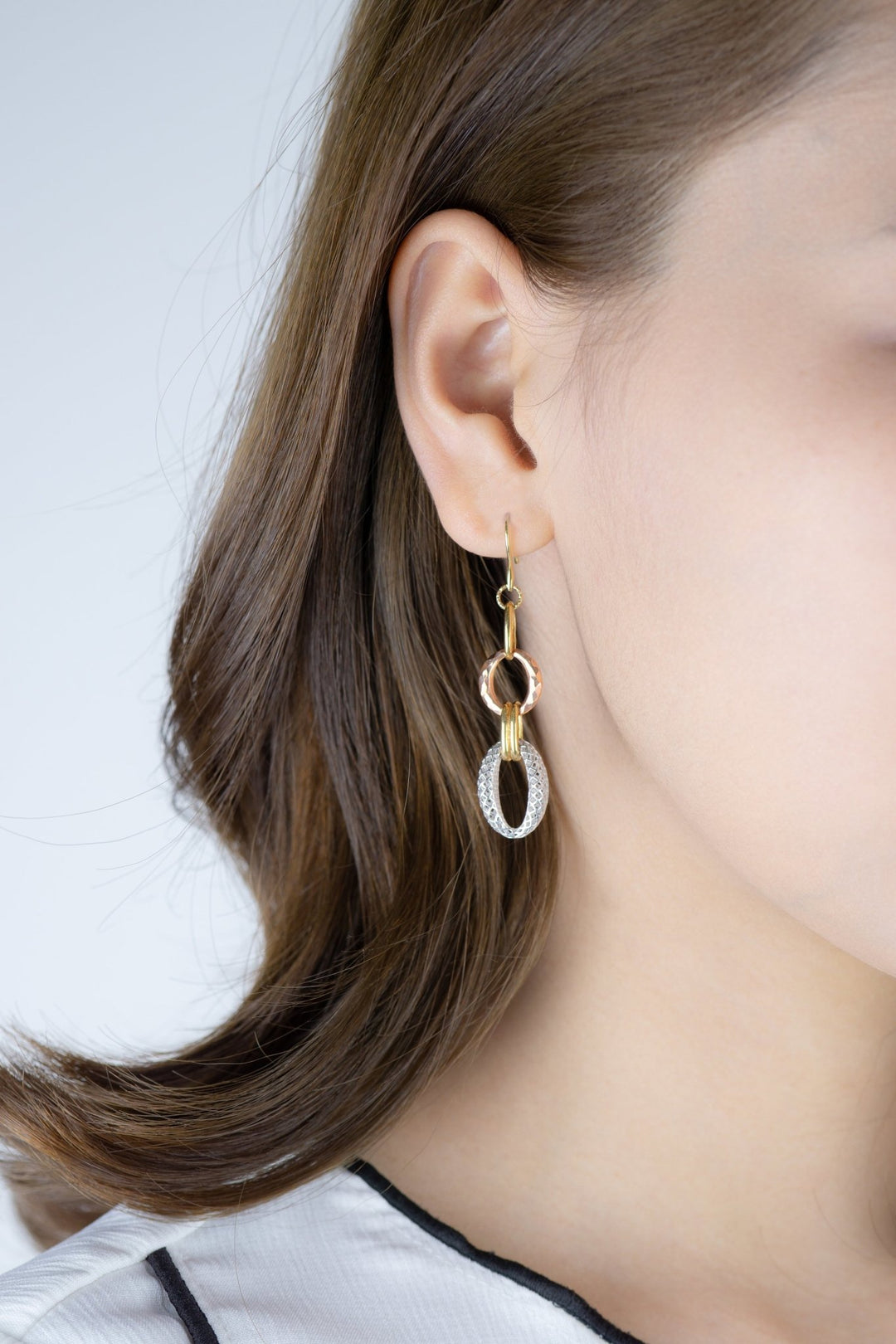 Bông tai Hàn Quốc Bảo Tín K&K Vàng Ý 750 - Bảo Tín K&K