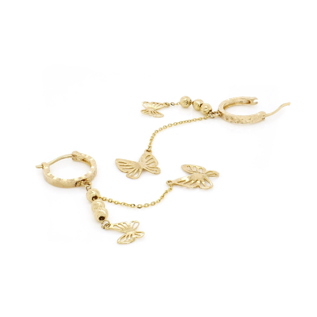 Bông tai vàng khoen bướm Bảo Tín K&K Vàng 14K - Bảo Tín K&K