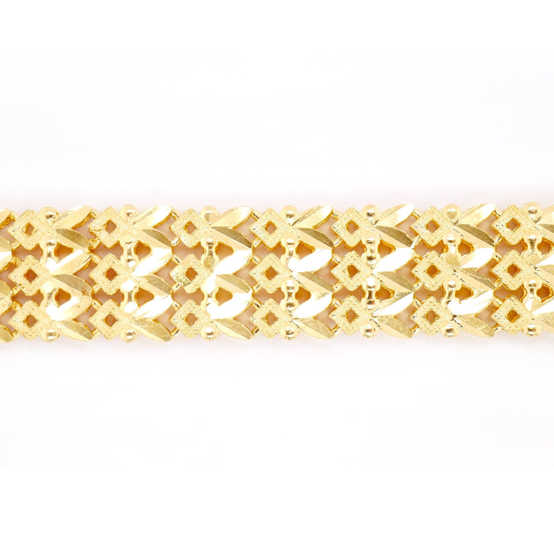 Lắc Hoa Móc Máy Bảo Tín K&K Vàng 14K - Bảo Tín K&K