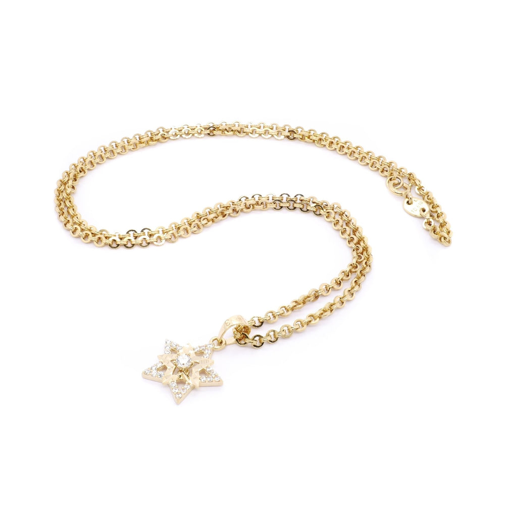 Mặt dây chuyền vàng sao tấm Bảo Tín K&K Vàng 14K đính Đá cao cấp - Bảo Tín K&K