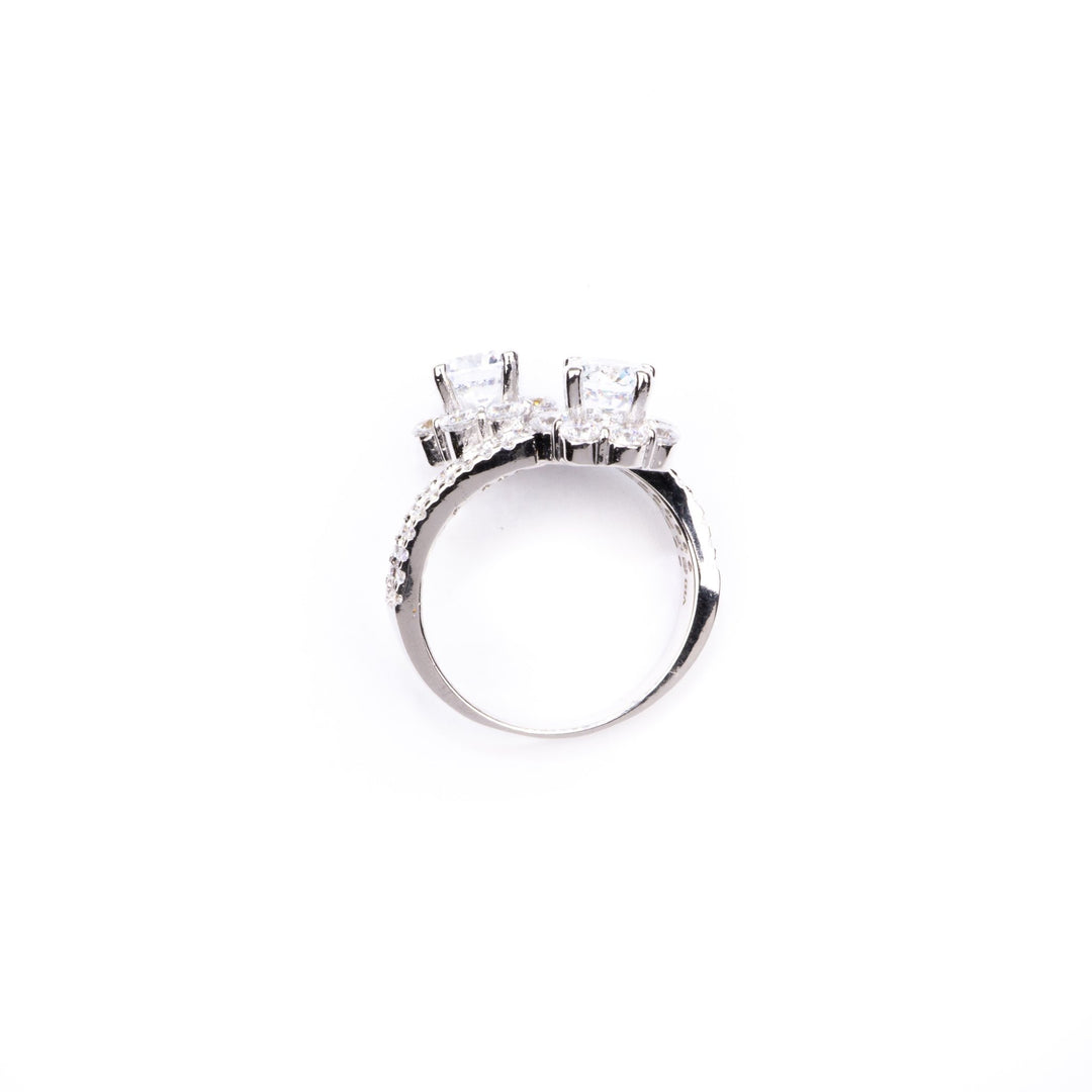 Nhẫn kiểu hoa đính đá cao cấp - Bảo Tín K&K