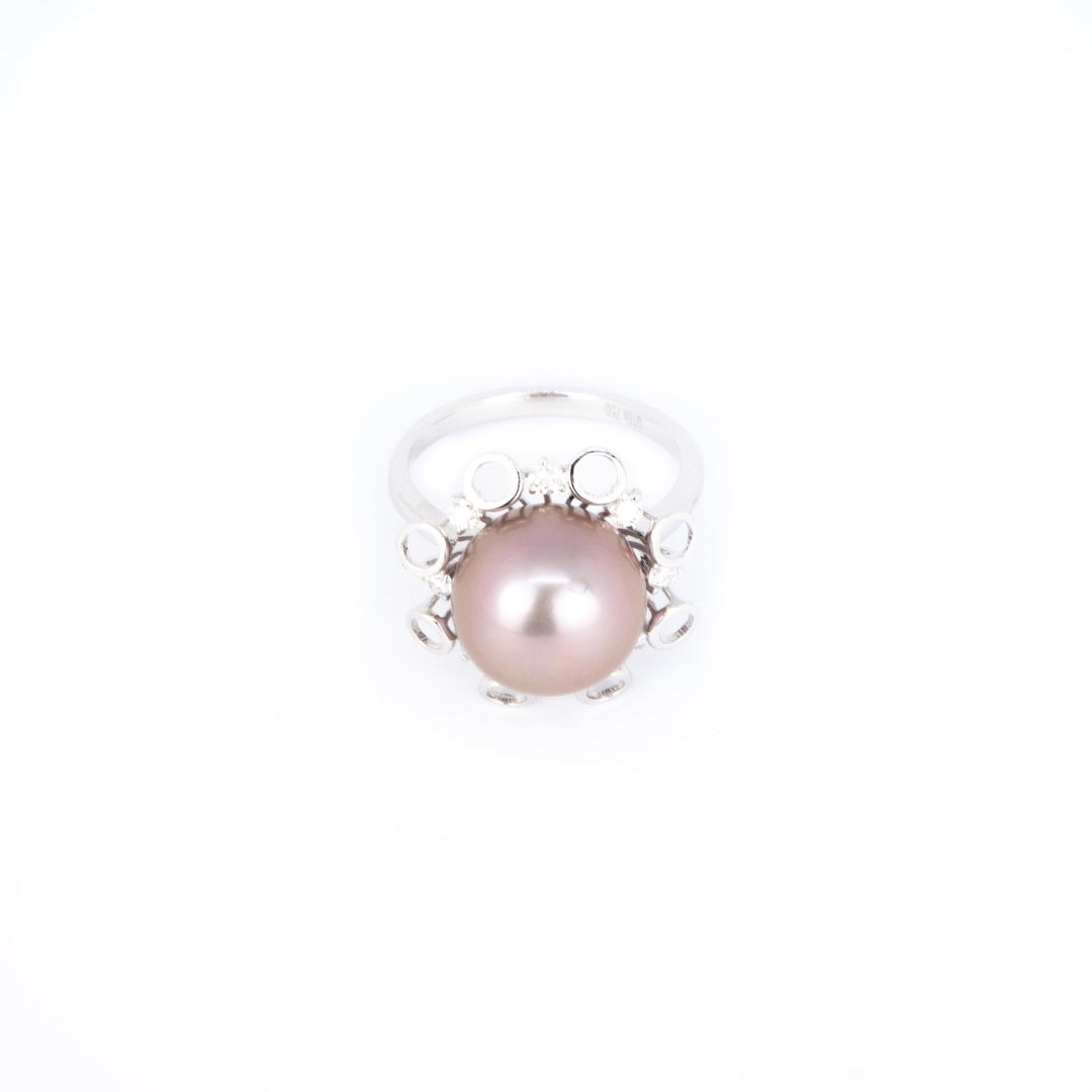 Nhẫn kiểu ngọc trai hồng - Bảo Tín K&K