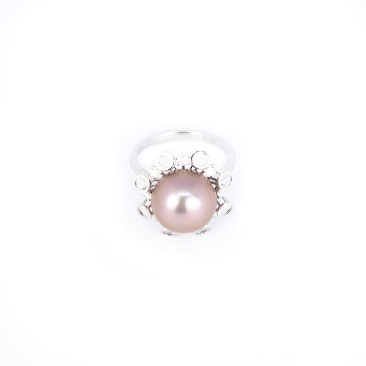 Nhẫn kiểu ngọc trai hồng - Bảo Tín K&K