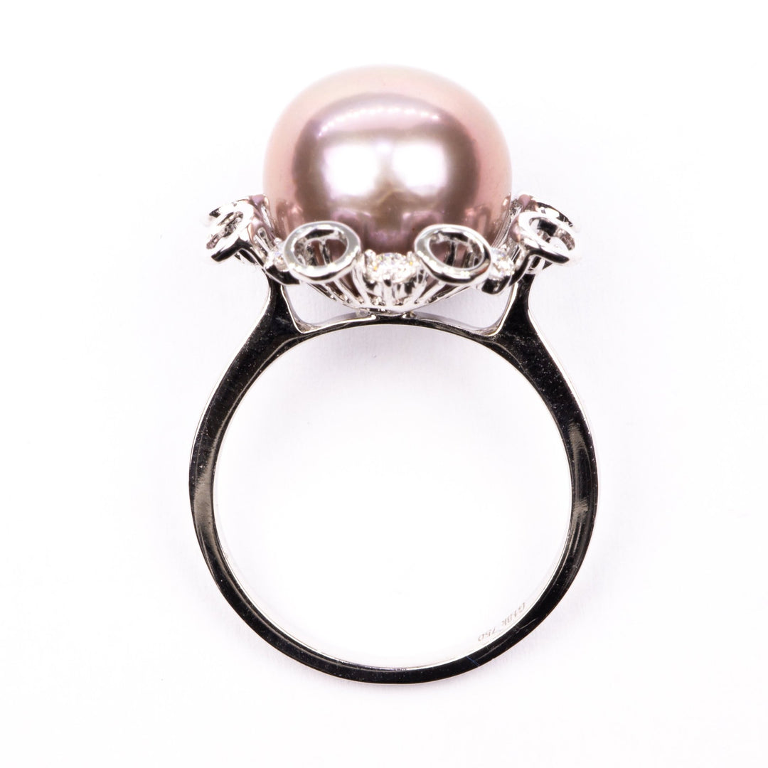 Nhẫn kiểu ngọc trai hồng - Bảo Tín K&K