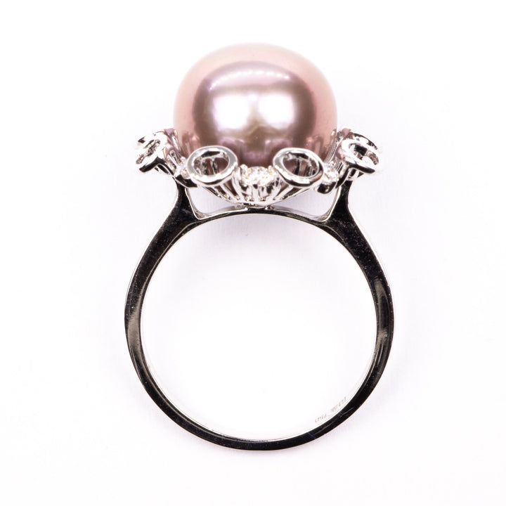 Nhẫn kiểu ngọc trai hồng - Bảo Tín K&K