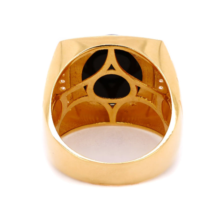 Nhẫn nam vàng Bảo Tín K&K Vàng 18K đính Đá màu - Bảo Tín K&K