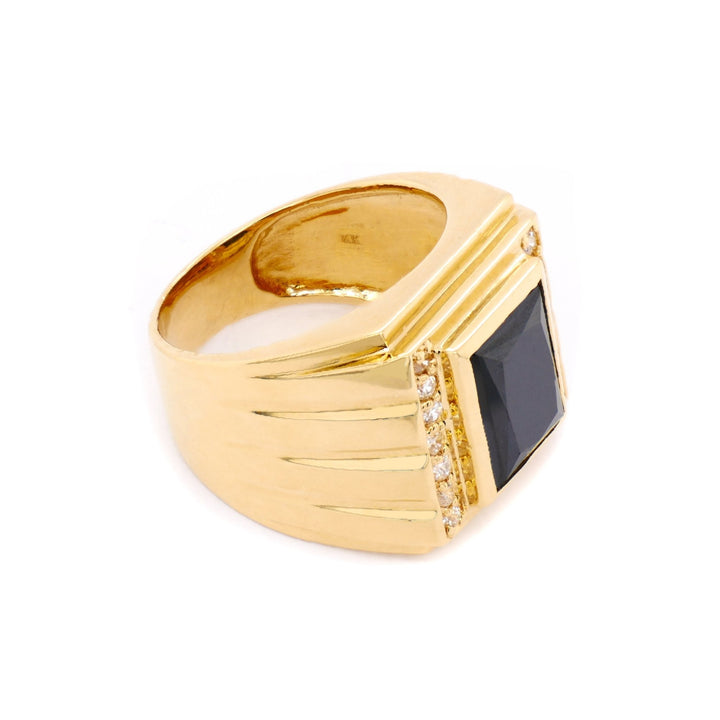 Nhẫn nam vàng Bảo Tín K&K Vàng 18K đính Đá màu - Bảo Tín K&K