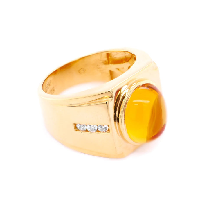 Nhẫn nam vàng Bảo Tín K&K Vàng 18K đính Đá màu - Bảo Tín K&K