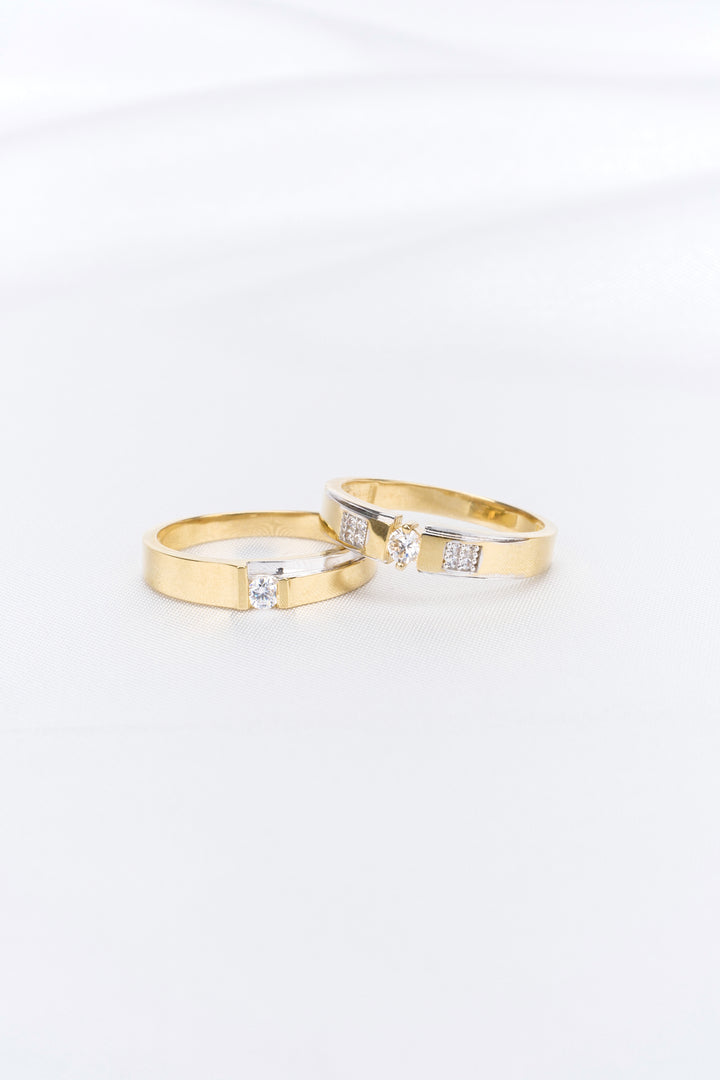 Nhẫn cưới nam Bảo Tín K&K Vàng kiểu Ý 750 Loyal