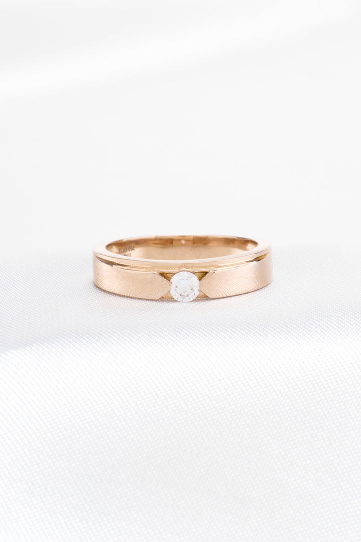 Nhẫn cưới nam Bảo Tín K&K Vàng kiểu Ý 750 Delightful