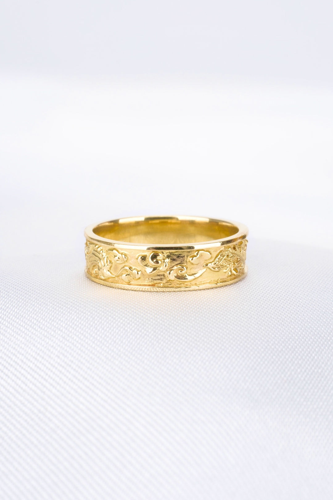 Nhẫn cưới nữ Bảo Tín K&K Vàng kiểu Ý 750 Charming