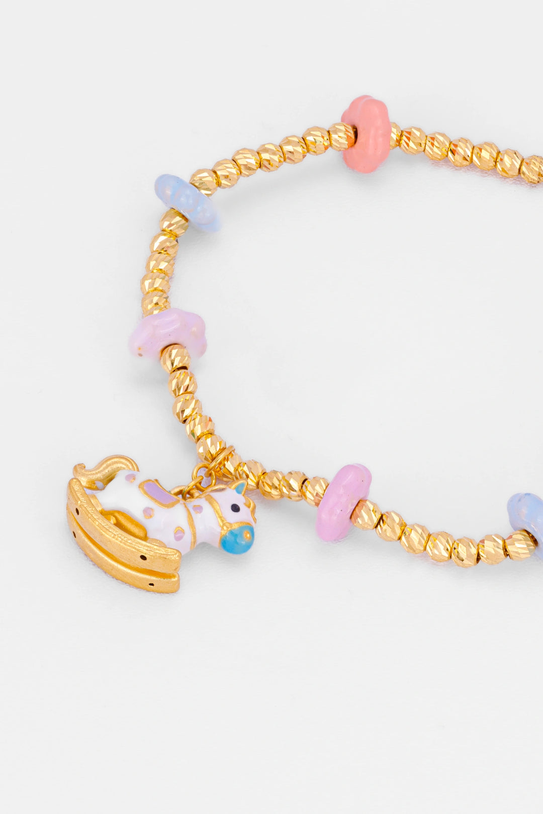 Lắc Tay Charm Con Ngựa Vàng 999 Bảo Tín K&K