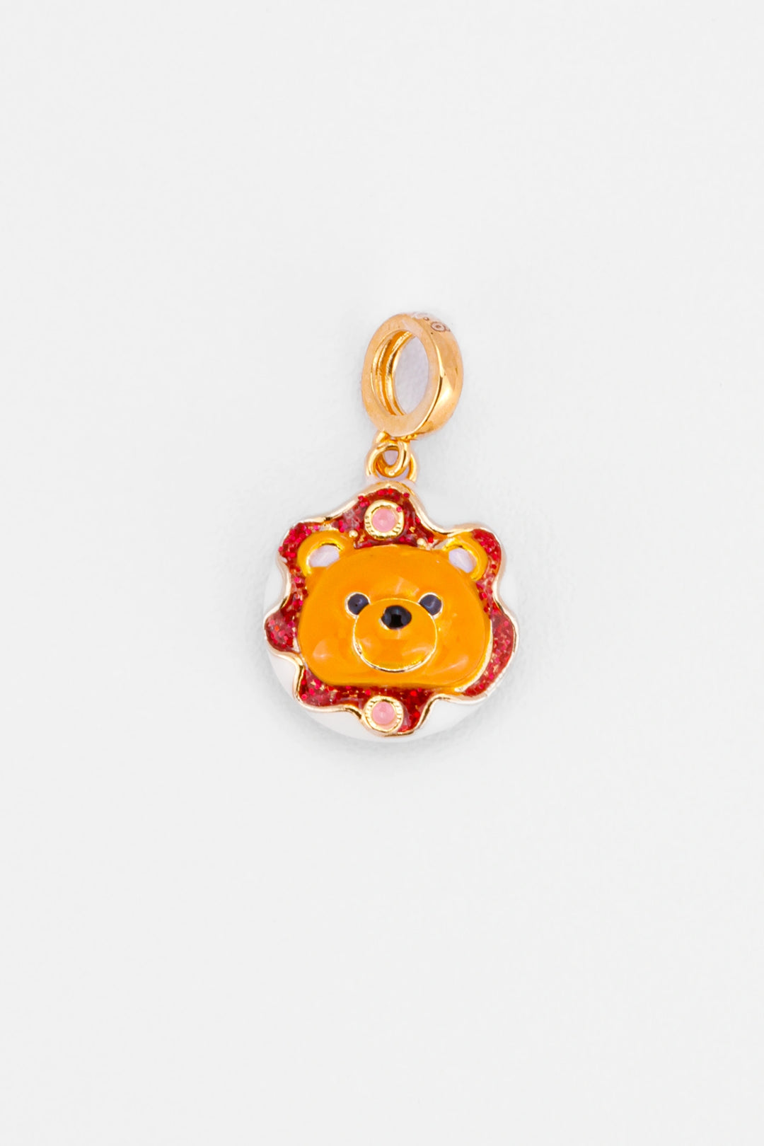 Mặt Dây Chuyền Bánh Donut Gấu Cam Vàng 610 Bảo Tín K&K