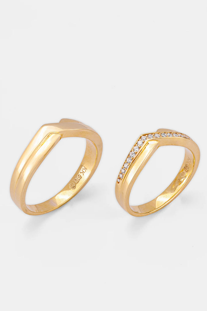 Cặp Nhẫn Cưới Vàng 610 Bảo Tín K&K
