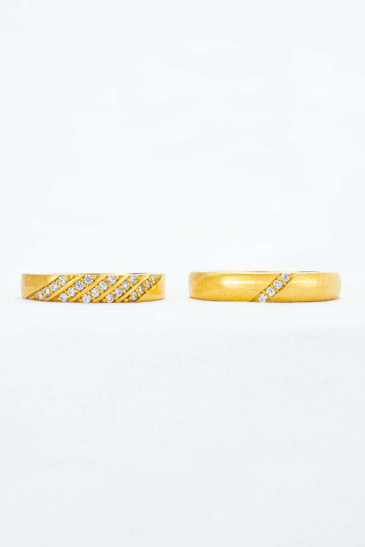 Cặp Nhẫn Cưới Vàng 610 Bảo Tín K&K