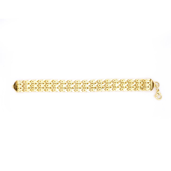 Lắc Hoa Móc Máy Bảo Tín K&K Vàng 14K - Bảo Tín K&K